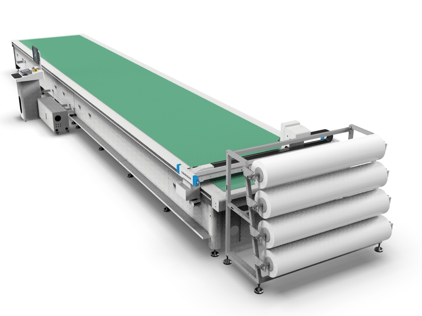 FE-series smart cutting bed inside garment factory